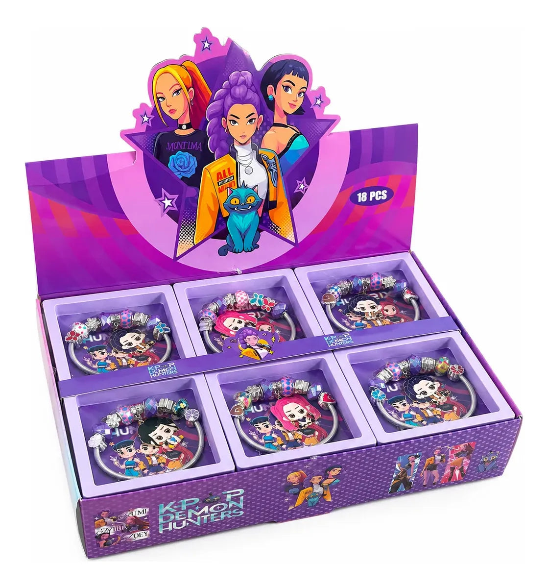 Pulsera Guerrera Kpop Con Dijes Infantil