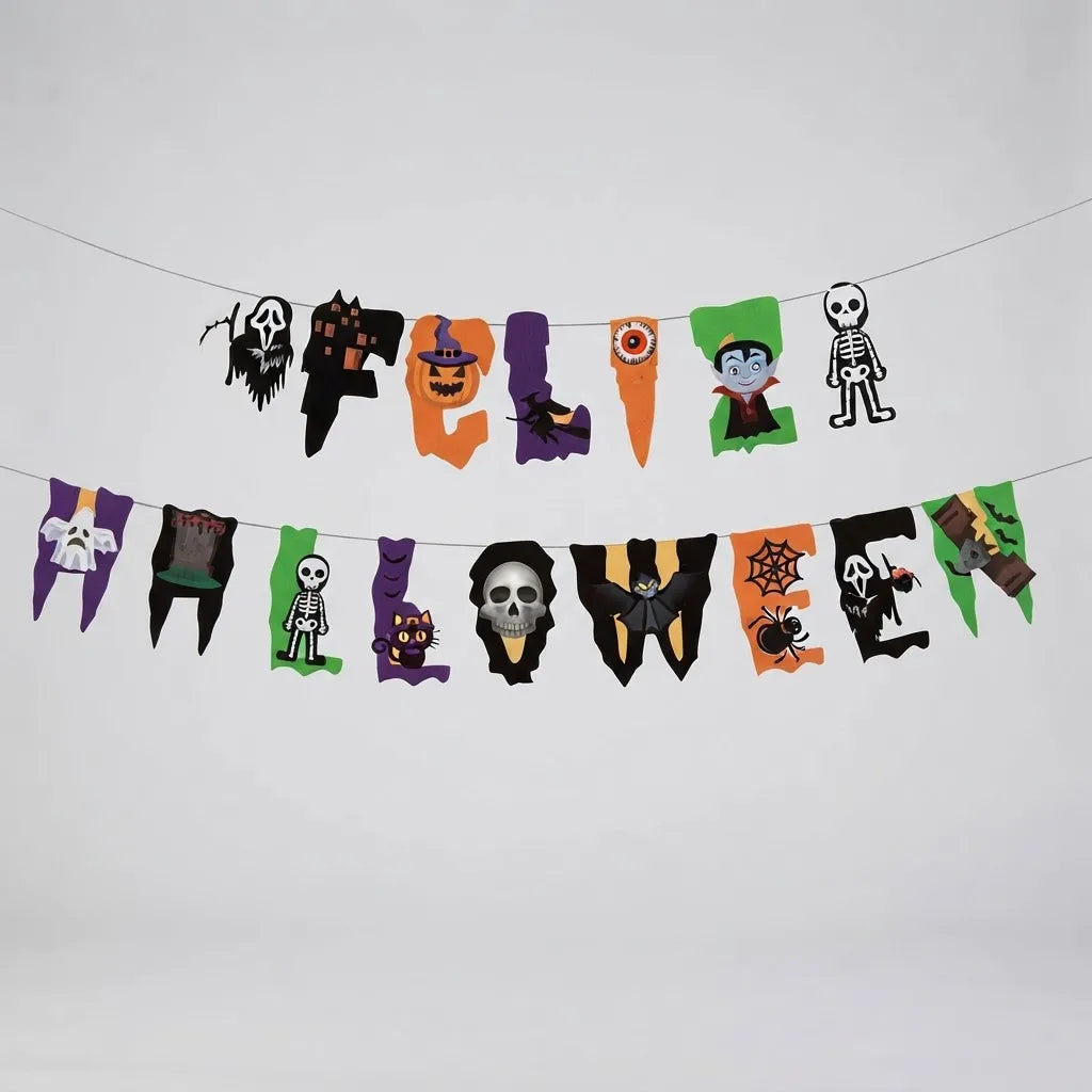Guirnalda Feliz Halloween Decoración Fiesta