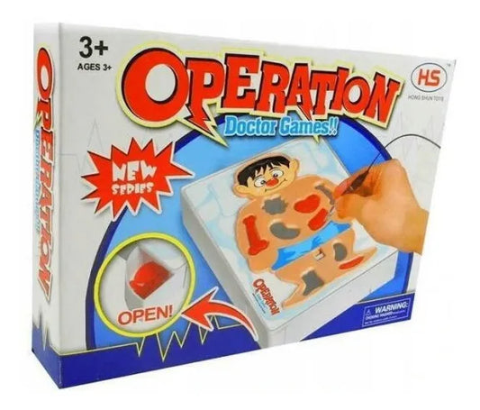 Juego Operation En Caja Didáctico Y De Bolsillo
