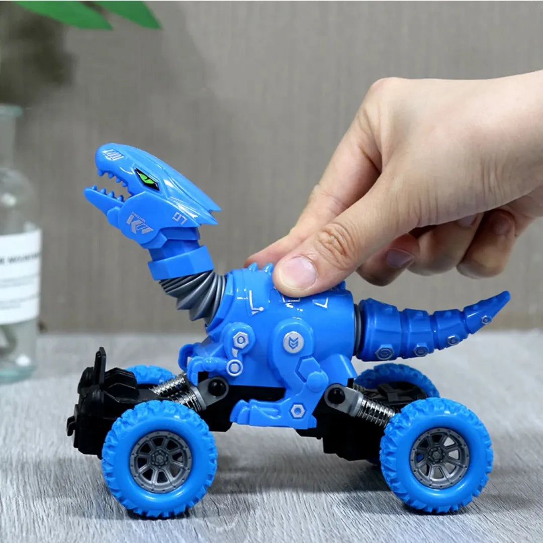 Auto De Dinosaurio Extensibles 17cm Varios Colores