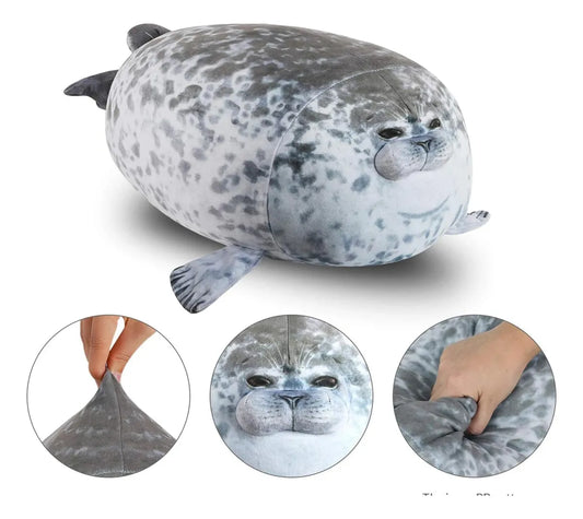 Almohadon De Peluche Foca Tendencia Tiktok 30cm