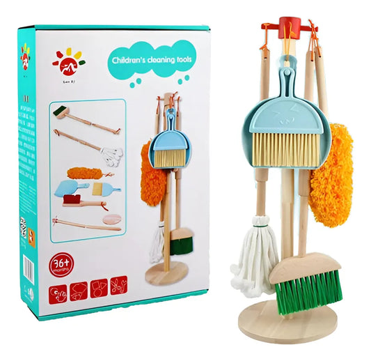 Set De Limpiezas En Madera Didáctico 6 Piezas