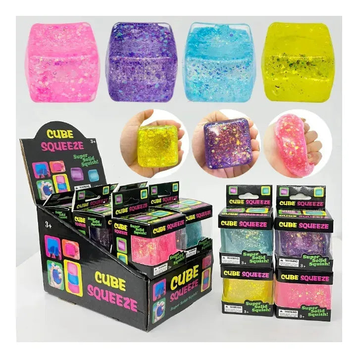 Cubo Squeeze Juguetes Antiestrés Viral Tiktok Azul