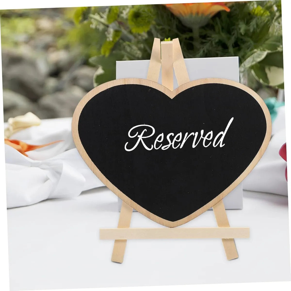 Pizarra Mini Con Atril Corazon 10x8cm