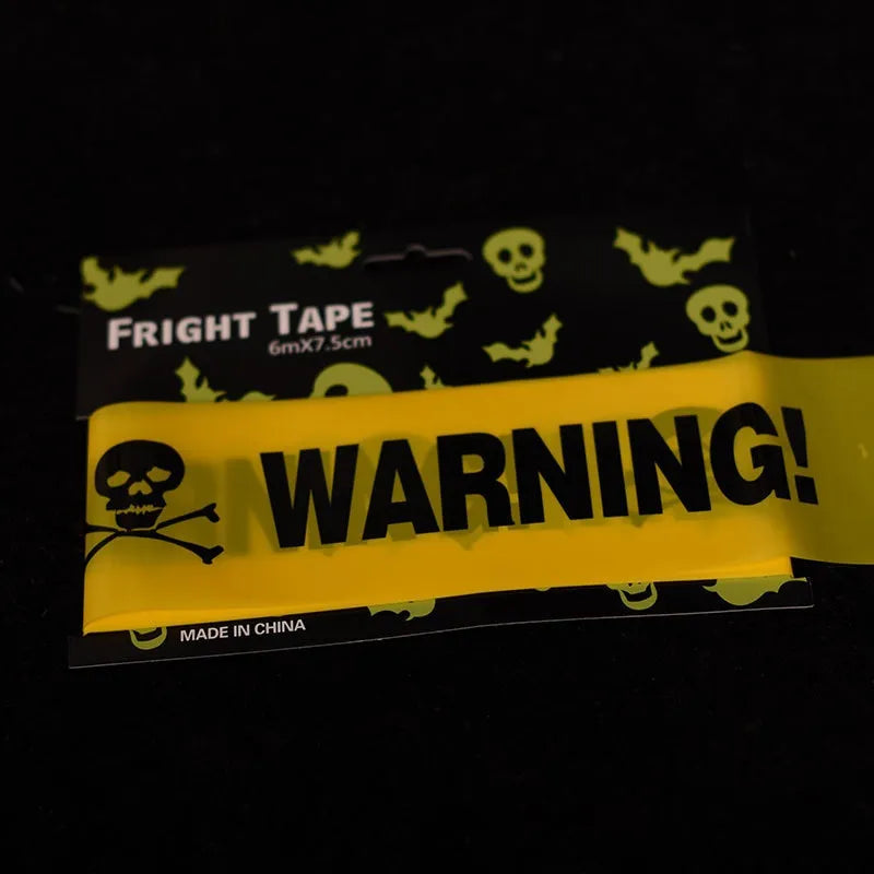 Cinta Decorativa Peligro Warning Halloween 6mts
