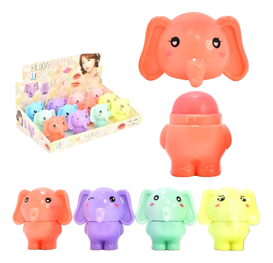 Bálsamo Labial Infantil Elefante X12 Sorpresitas