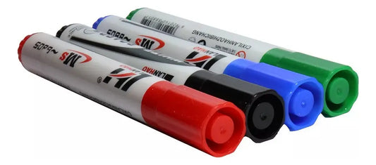 Set 4 Marcadores Para Pizarrón Blanco Colores