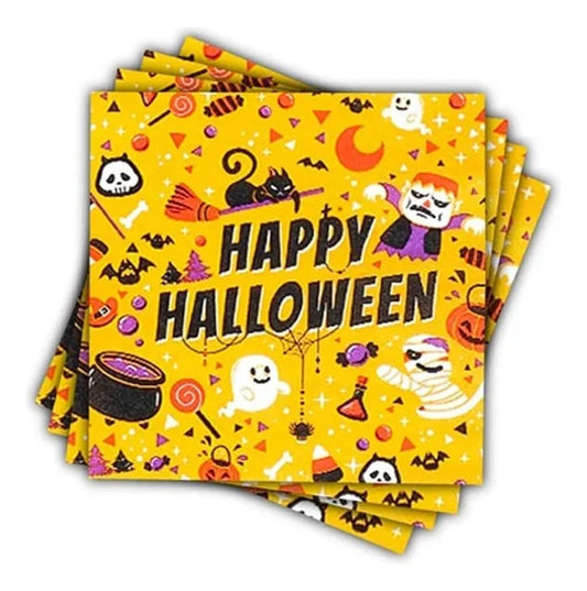 Servilletas Diseño Halloween Pack X20