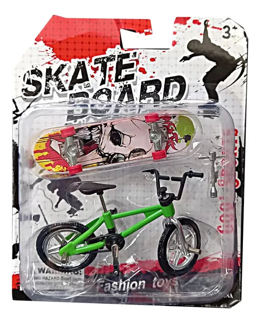 Set Mini Skate Patineta Y Mini Bici Bmx