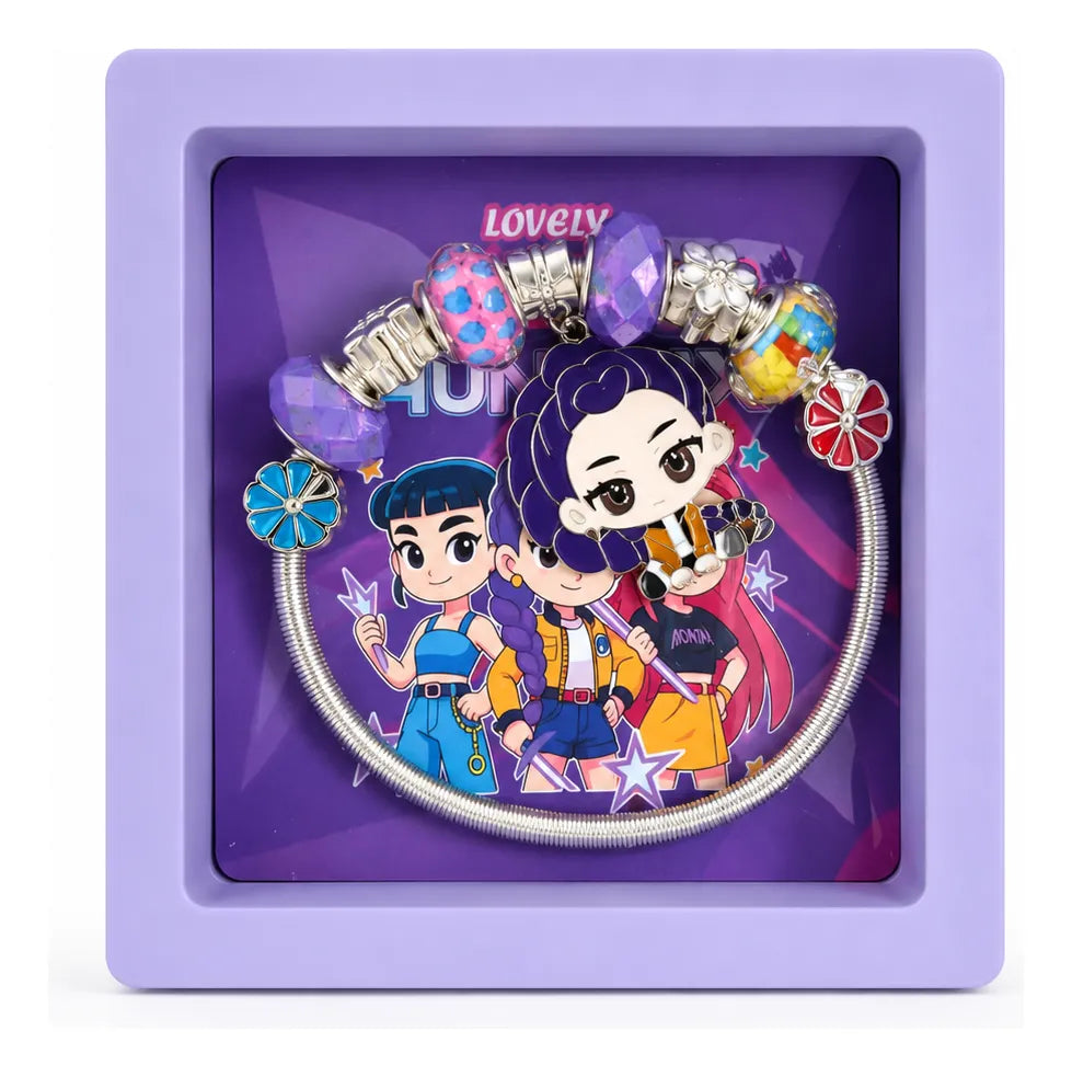 Pulsera Guerrera Kpop Con Dijes Infantil