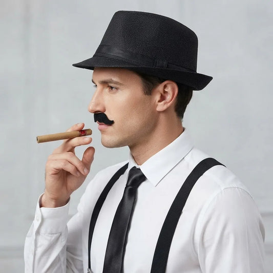 Set Disfraz Hombre Con 5 Accesorios Gorro Corbata
