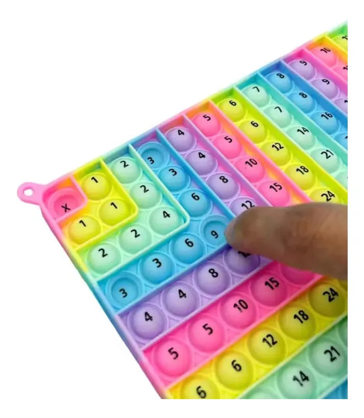 Pop It Tabla De Multiplicar Didáctico Antiestrés