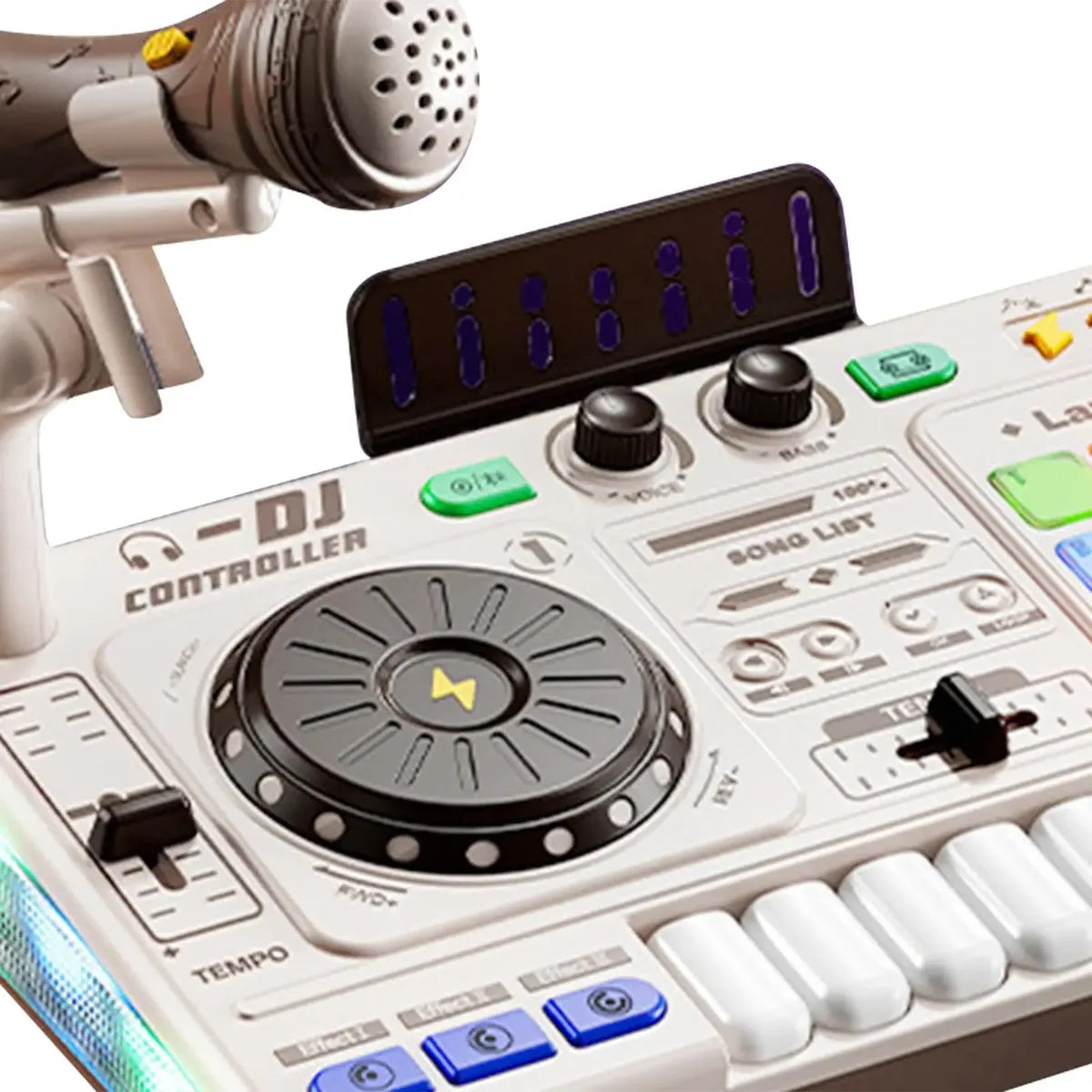 Juguete Consola Dj Infantil Con Microfono Mezclador