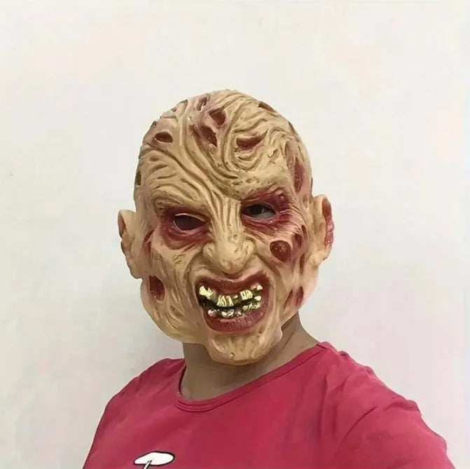 Mascara Freddy Krueger En Latex Cosplay Disfraz