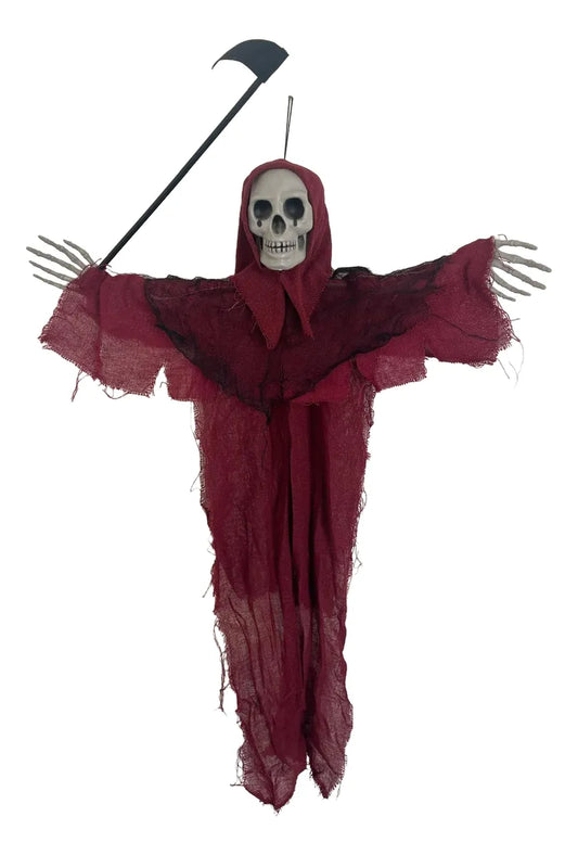 Esqueleto Colgante La Muerte En Rojo 60x40 Cm