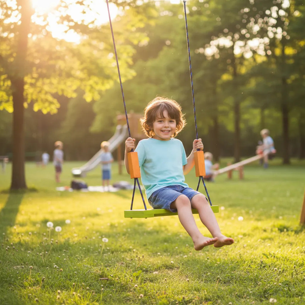 Hamaca En Madera Infantil 45x25cm