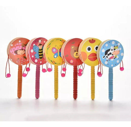 Tambor Chino En Madera Infantil Montessor