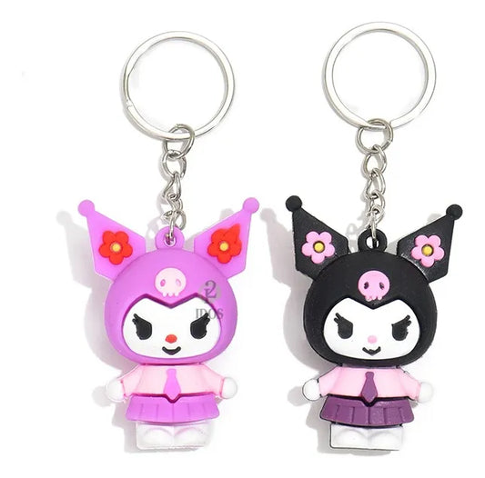 Llaveros De Kuromi Hello Kitty Pack X12 Souvenir