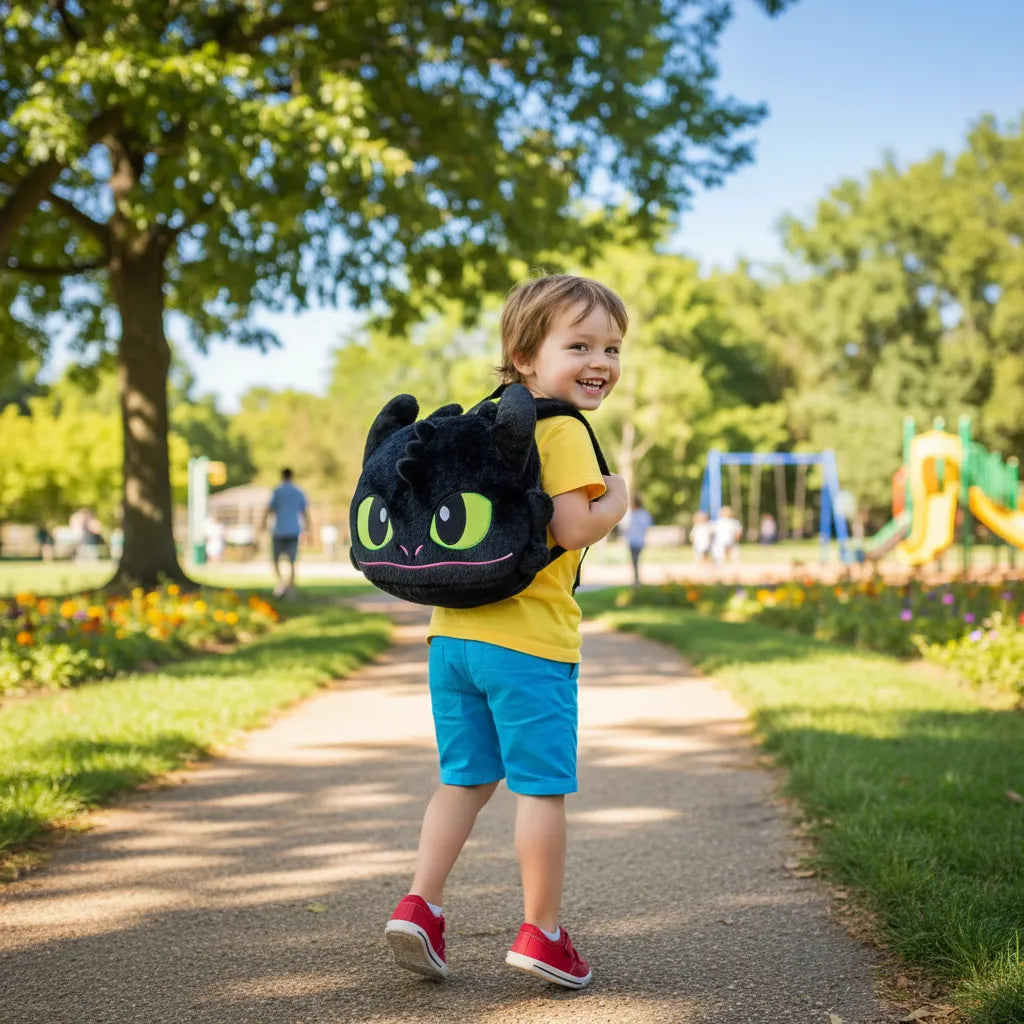 Mochila Peluche Chimuelo Infantil De Felpa