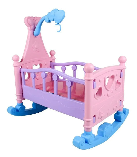Cama Cuna Mecedora Para Muñecas De Juguete