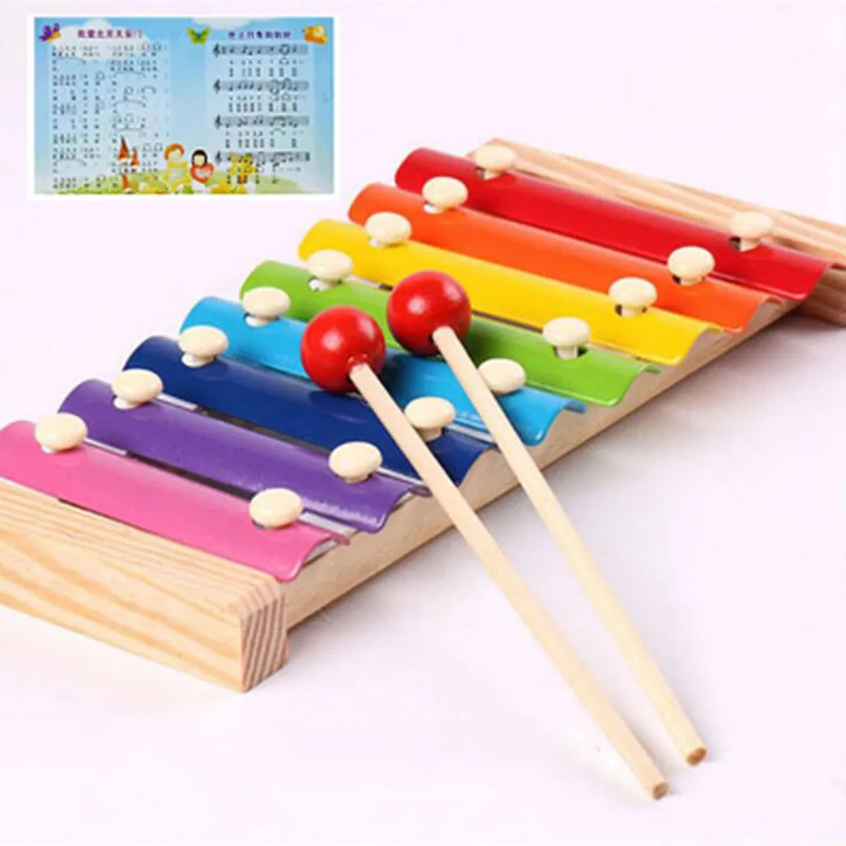 Xilófono En Madera Montessori 23cm