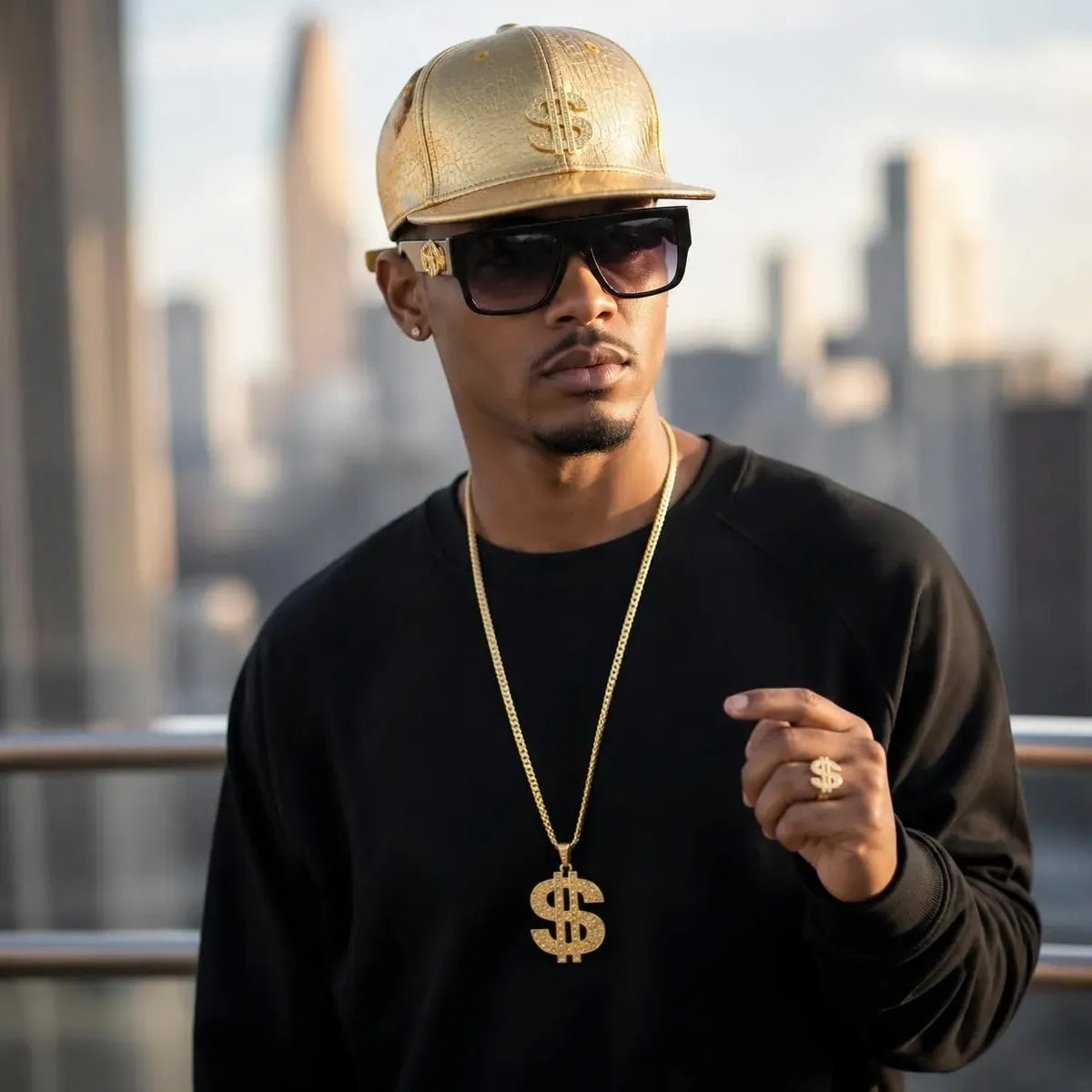 Disfraz Set De Accesorios De Rapero Hip Hop