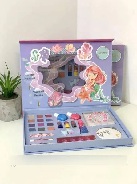 Set Maquillaje Infantil Sirena 25 En 1