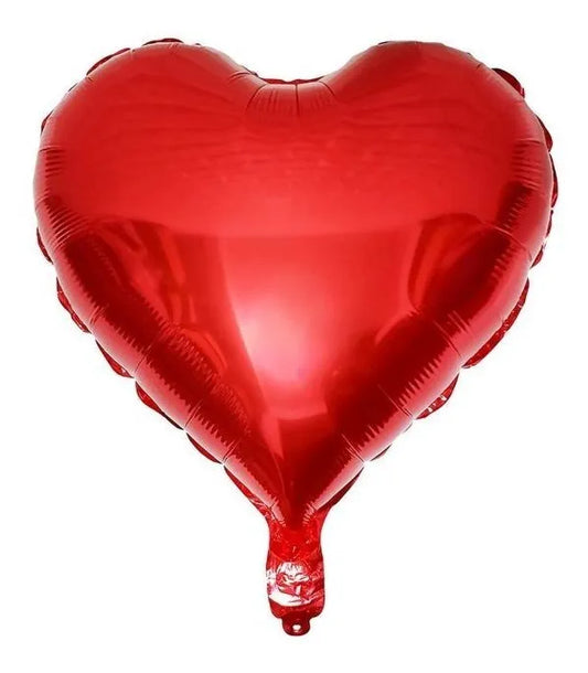 Globos De Corazón Metalizado Set X3 Unidades 43