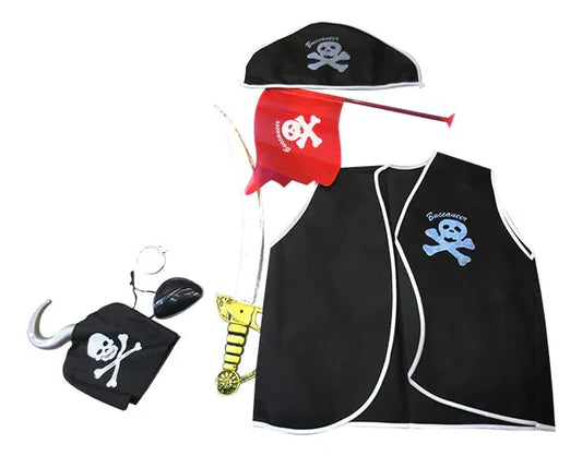 Disfraz De Pirata Infantil Set 7 Piezas