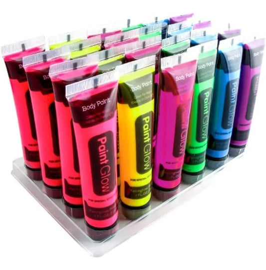 Pintura Facial Y Corporal Neon Pack X6 Unidades