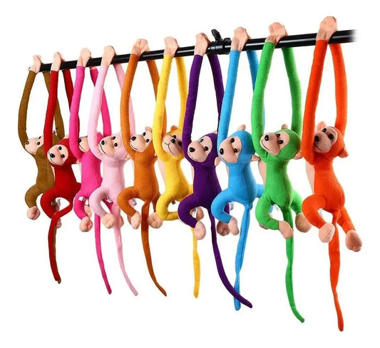Peluche Mono Colgante Sonido 60cm Varios Colores
