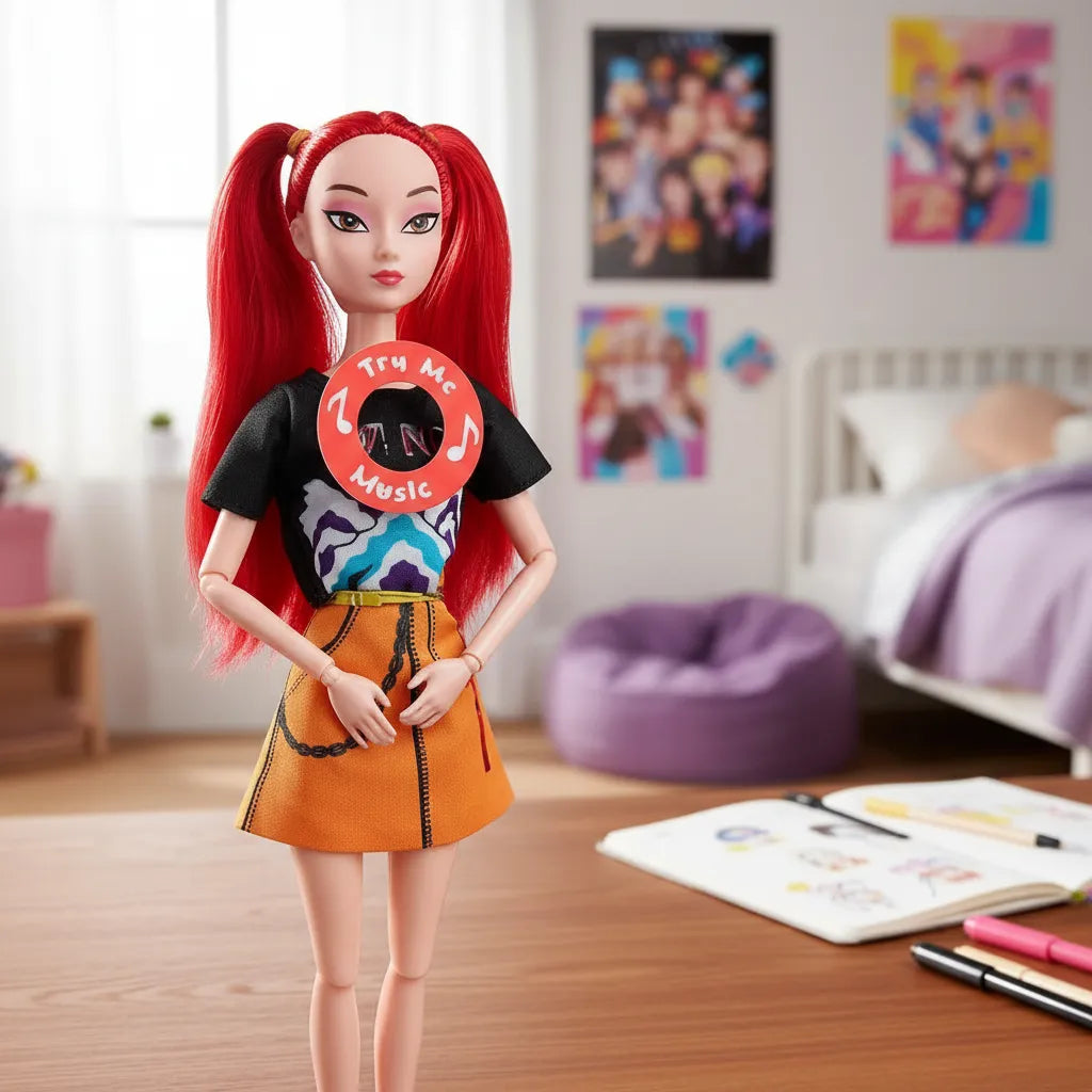 Muñeca Guerrera Kpop Mira Articulada 25cm C Sonido