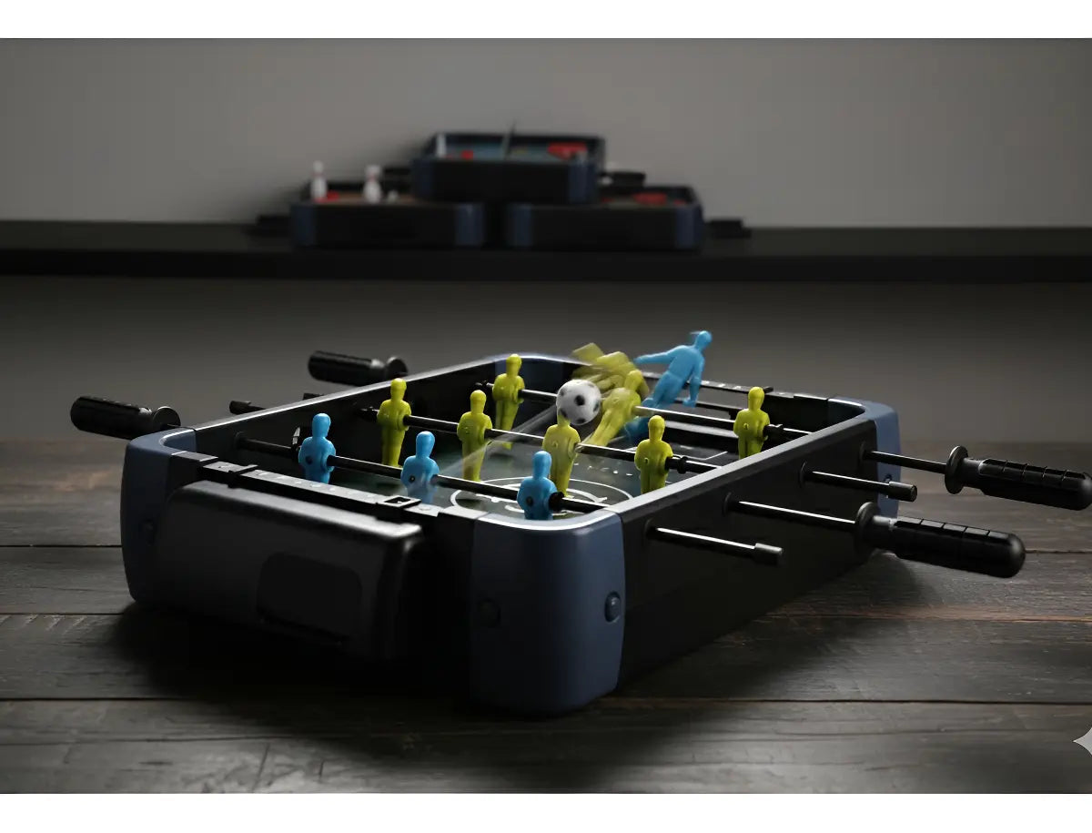 Juego De Mesa 5 En 1 Futbolito Ping Pong Hockey Bolos Basquet