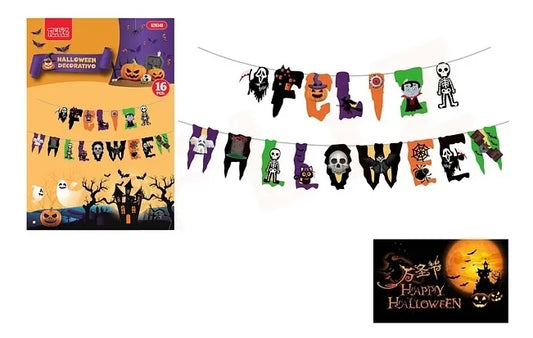 Guirnalda Feliz Hallloween Fiesta Decoracion