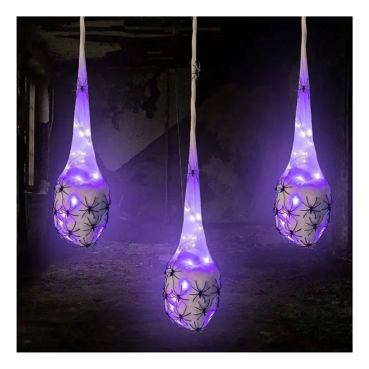 Tela de Araña con Luz 80 cm – Decoración Halloween