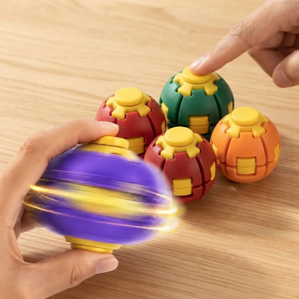 Pelota Fidget Antiestrés Esfera 3d Giratoria