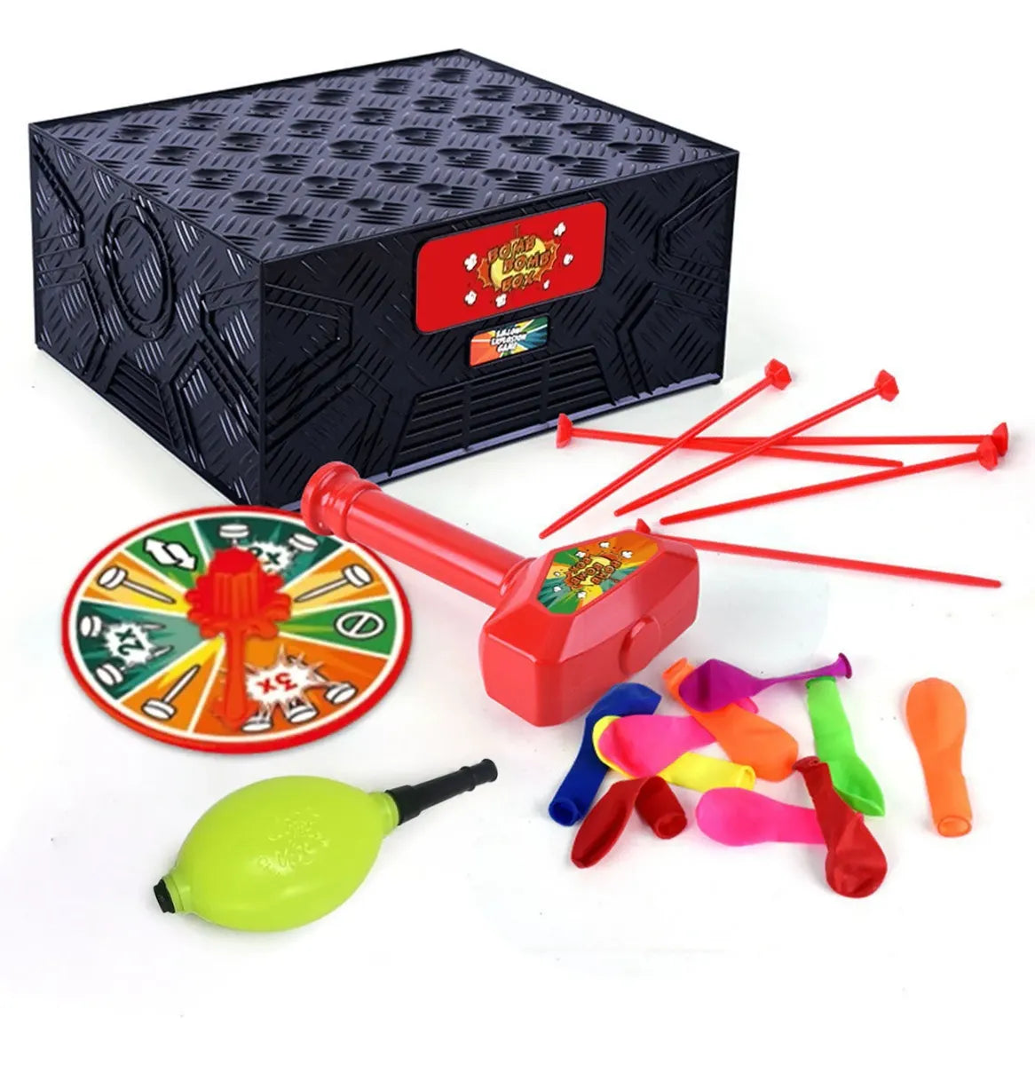 Juego De Mesa Bomb Bomb Box Explota Globos Martillo