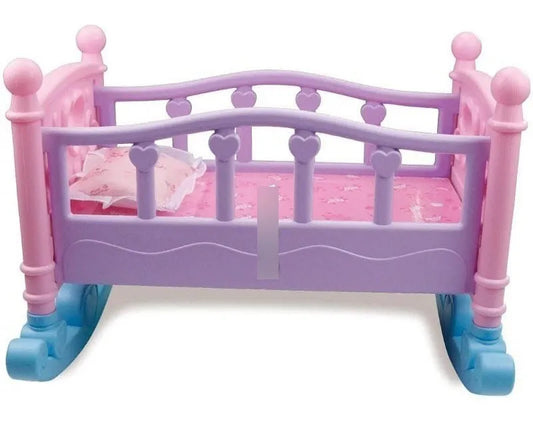 Cama Cuna Mecedora Para Muñecas De Juguete