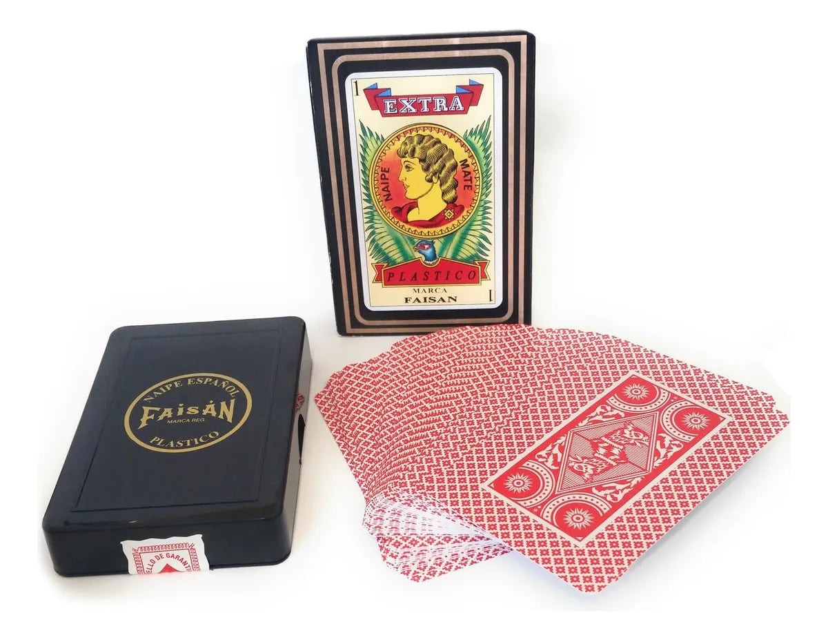Baraja Española 100% Plástico, 40 Cartas Con Caja