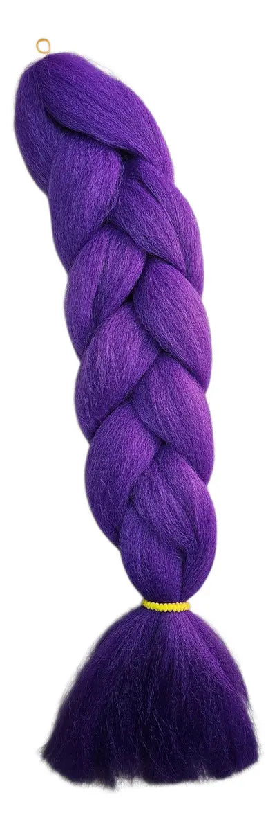 Trenza Morada Extension Rumi Guerrera K-pop Violeta 60CM