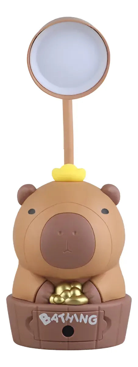 Lampara Veladora Infantil Capibara 29cm Usb