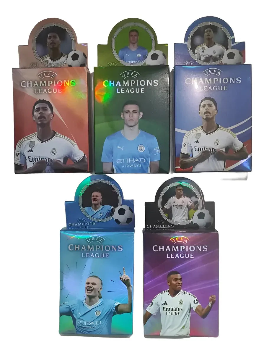 Mazo de Cartas Coleccionables de la Champions league Futbol