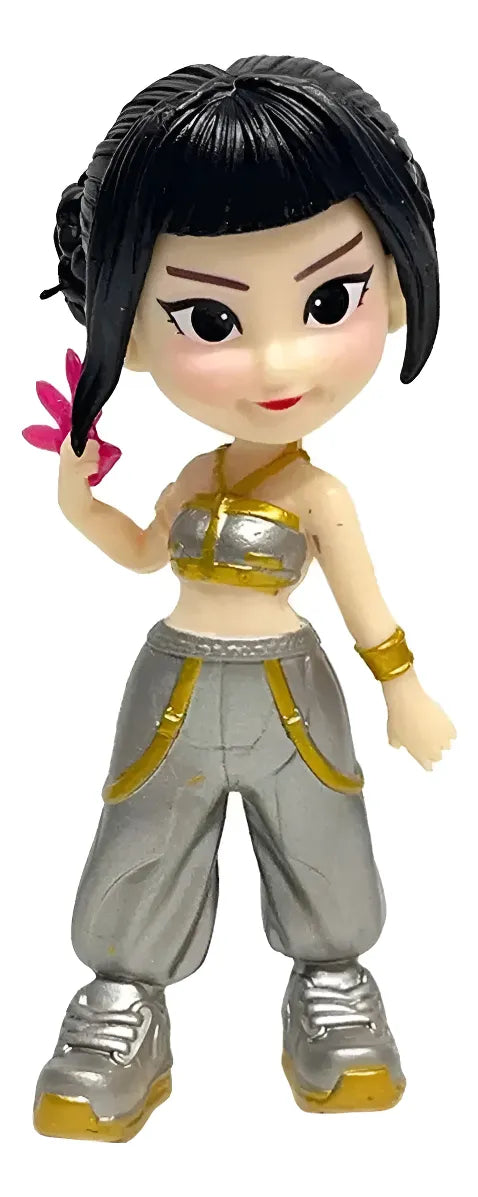 Figura Sorpresa Guerrera Kpop Demon Hunters Llavero pack x 2