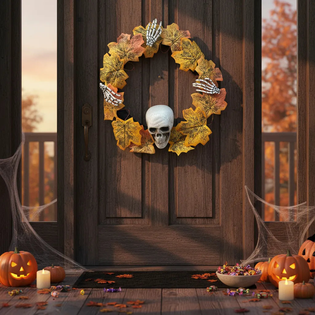 Corona Para Puertas Decoracion De Halloween