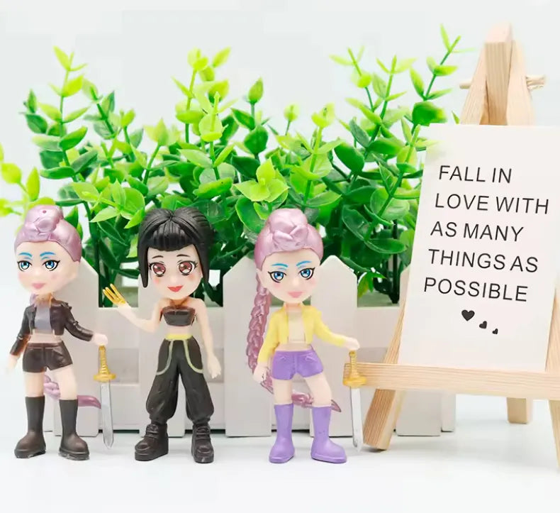 Muñeca Guerrera Kpop Demon Hunters Llavero Packx2