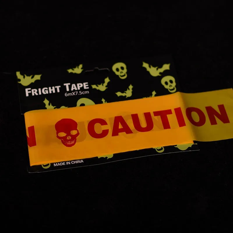 Cinta Decorativa Peligro Warning Halloween 6mts