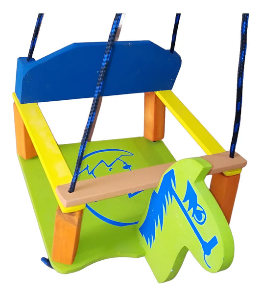 Hamaca Bebe De Madera 35x33 Con Soporte Protector