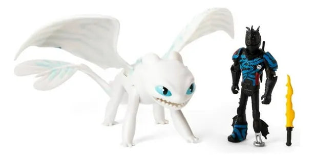 Muñeco Y Dragon Como Entrenar A Tu Dragon Furia luminosa