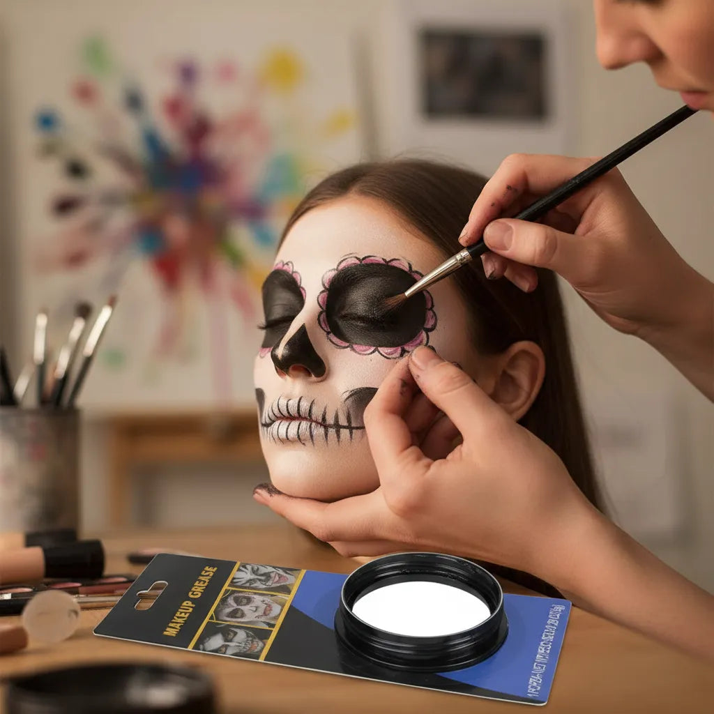 Maquillaje Artistico Blanco O Negro 8grms Petaca