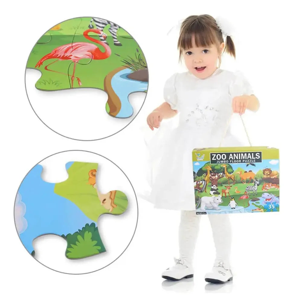 Puzzle Rompecabezas Animales De La Selva 35pcs